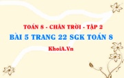 Bài 5 trang 22 Toán 8 Chân trời sáng tạo Tập 2